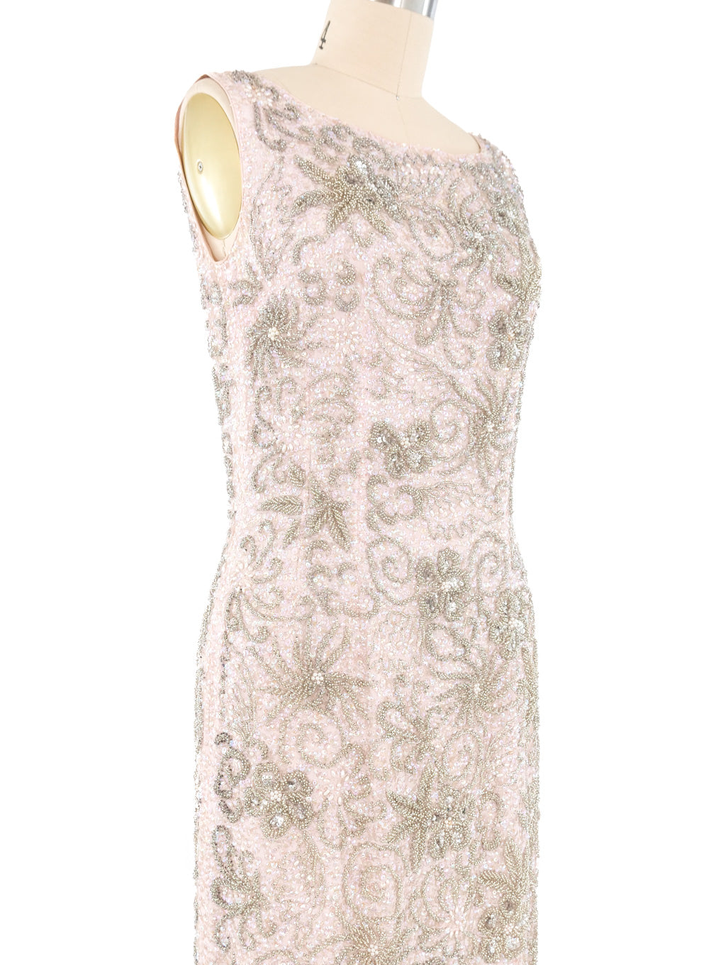 1960s Fairy Land Beaded Sequin Gown