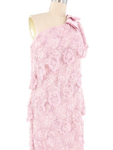 Lillie Rubin Lavender One Shoulder Lace Dress Dress arcadeshops.com