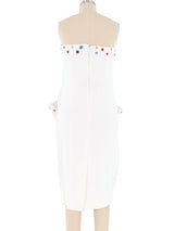 Jewel Embellished Strapless Dress Dress arcadeshops.com