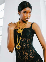 1994 Chanel Magnifier Pendant Necklace Jewelry arcadeshops.com