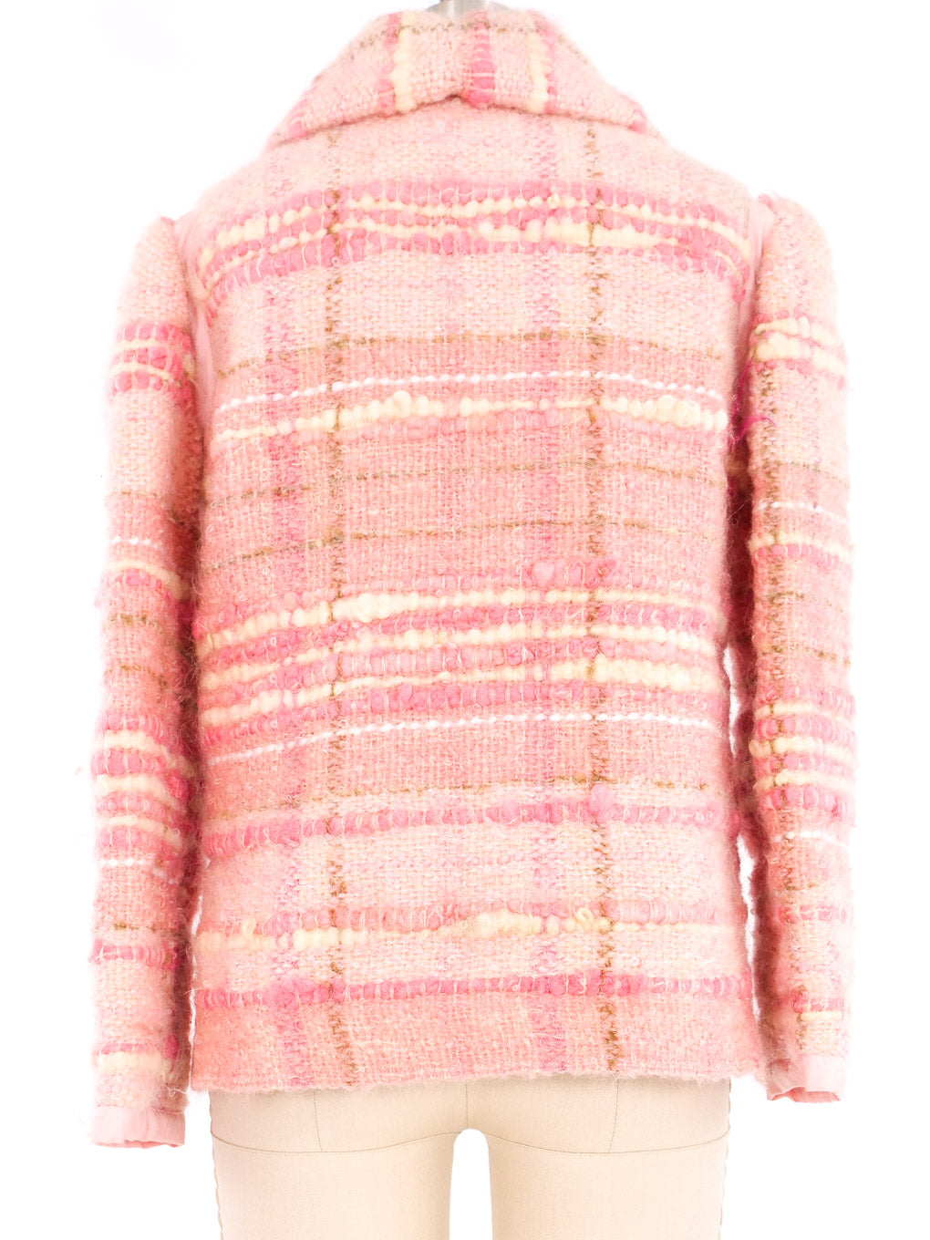 NEW/FOUND 1960s Courreges Pink Mohair Tweed Jacket