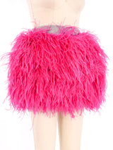 Dolce and Gabbana Ostrich Feather Mini Skirt Bottom arcadeshops.com