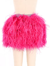 Dolce and Gabbana Ostrich Feather Mini Skirt Bottom arcadeshops.com