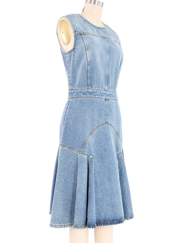 Alexander McQueen Midi Denim Dress