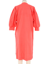 Yves Saint Laurent Coral Puff Sleeve Dress Dress arcadeshops.com