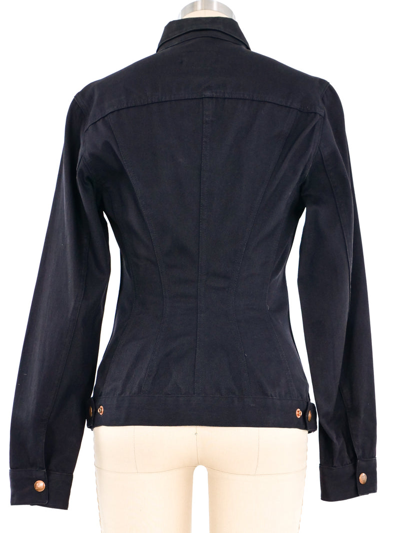 Jean Paul Gaultier Structured Caged Denim Jacket Jacket arcadeshops.com