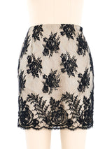 Christian Lacroix Lace Overlay Skirt Bottom arcadeshops.com