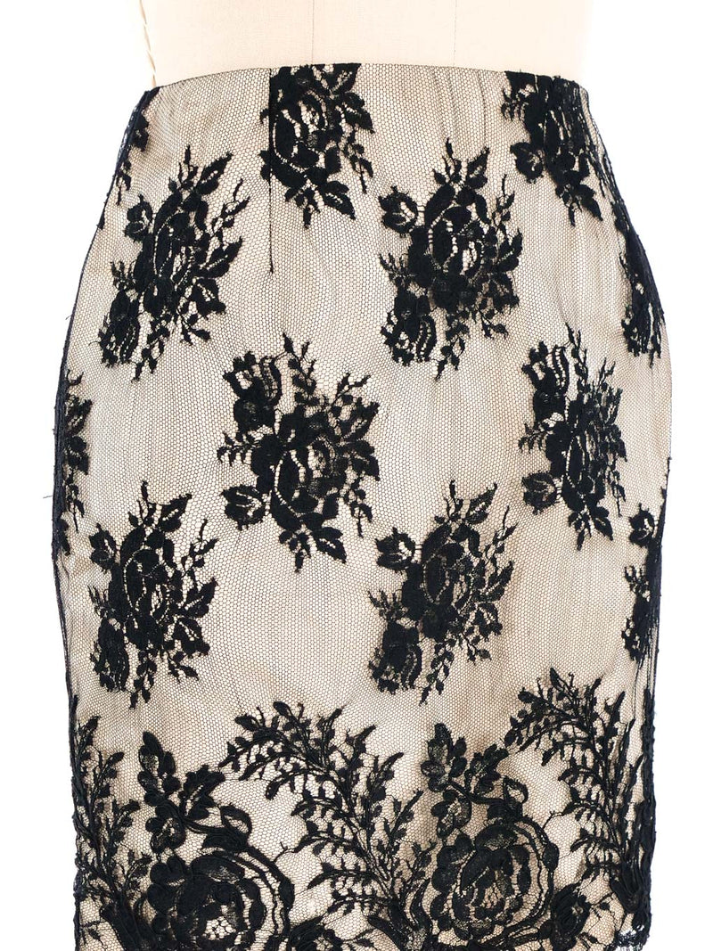 Christian Lacroix Lace Overlay Skirt Bottom arcadeshops.com