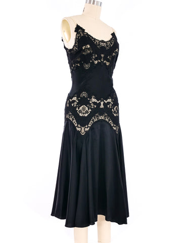 alexander mcqueen black lace dress