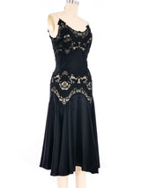 Alexander McQueen Lace Inset Silk Dress Dress arcadeshops.com