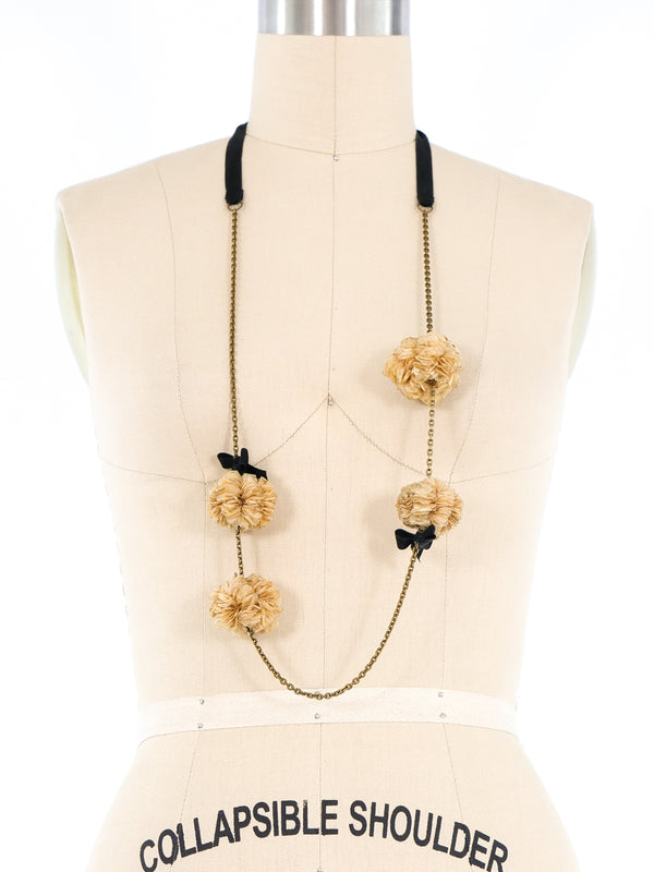 Marni Floral Ribbon Necklace Jewelry arcadeshops.com