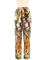 Hermes Les Cheyennes Printed Silk Trousers Bottom arcadeshops.com