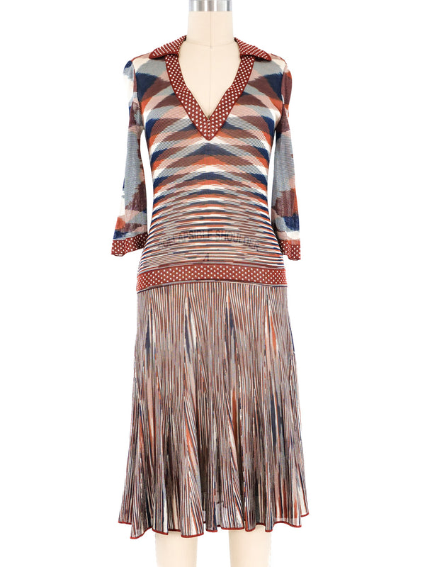 Missoni Striped Knit Shirt Dress Dress arcadeshops.com