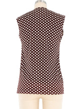 Polka Dot Tie Front Top Top arcadeshops.com