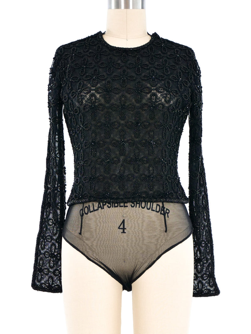 Giorgio Armani Beaded Lace Mesh Suit arcadeshops.com