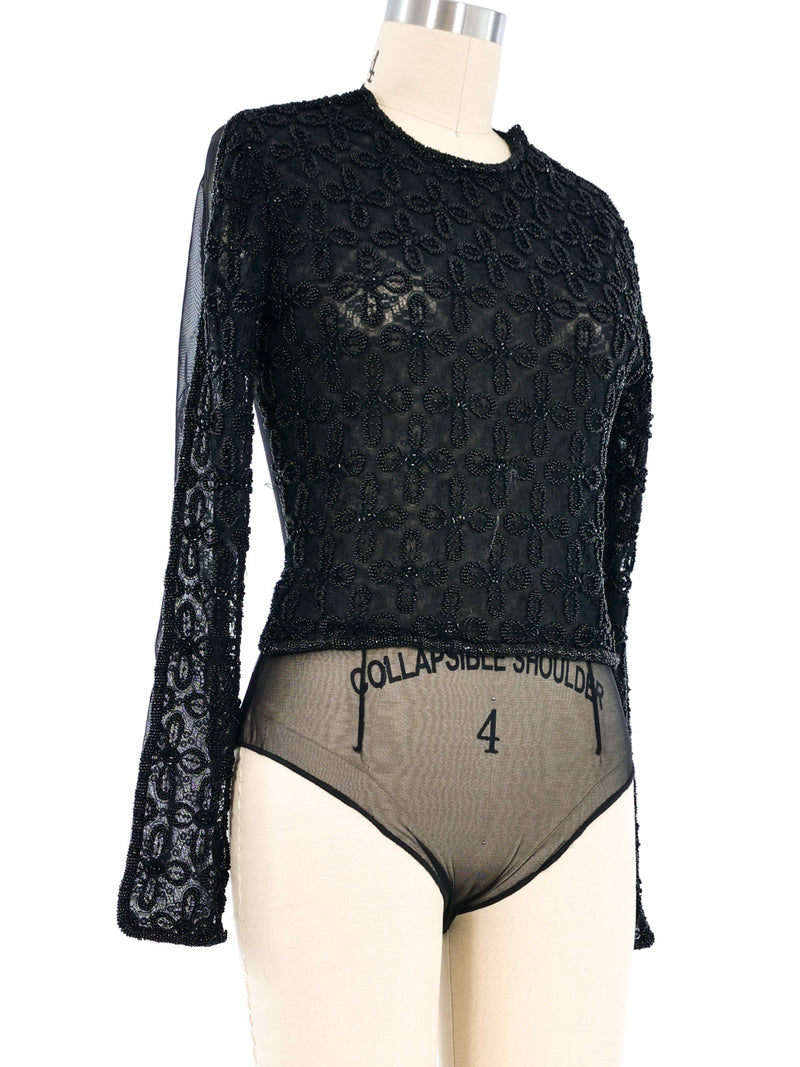 Giorgio Armani Beaded Lace Mesh Suit arcadeshops.com