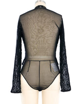 Giorgio Armani Beaded Lace Mesh Suit arcadeshops.com