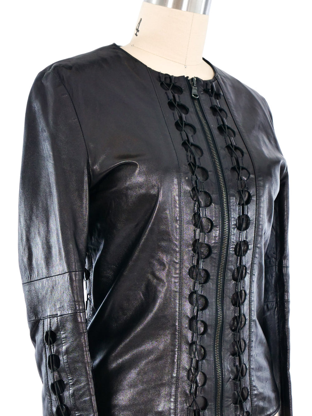 2001 Helmut Lang Laced Leather Jacket