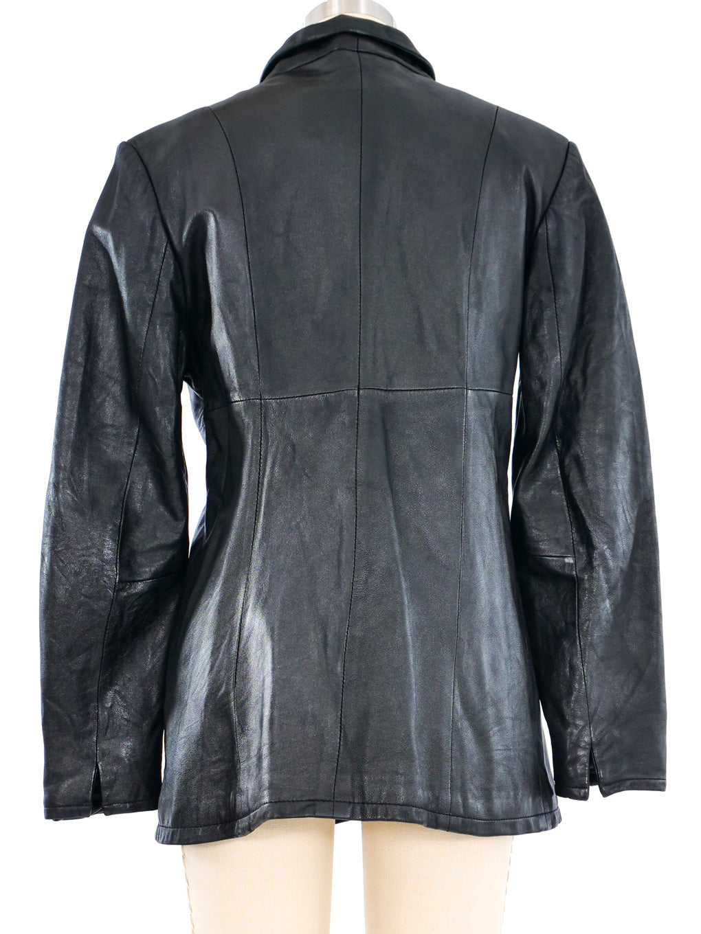 Versace leather hotsell jacket vintage