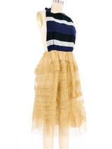 Comme des Garcons Knit and Mesh Halter Dress Dress arcadeshops.com