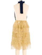 Comme des Garcons Knit and Mesh Halter Dress Dress arcadeshops.com