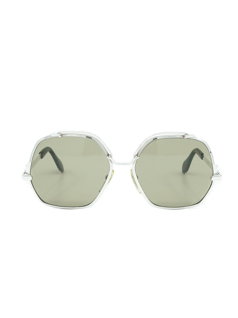 Silver Metal Frame Sunglasses Sunglasses arcadeshops.com