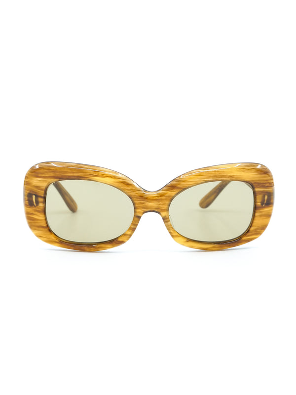 Pierre Cardin Woodgrain Butterfly Sunglasses Accessory arcadeshops.com
