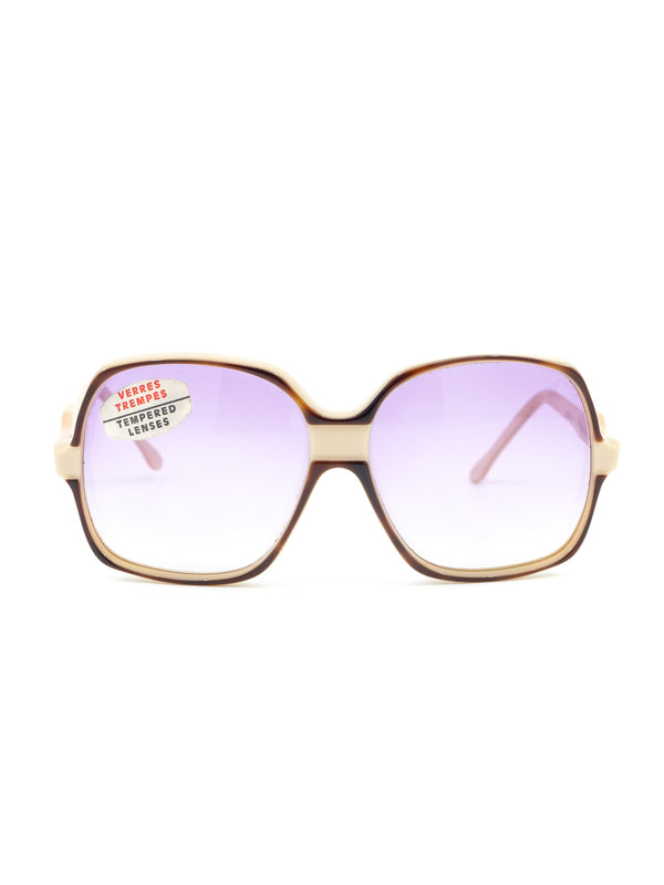 Madeline De Rauche Oversized Nude Sunglasses Accessory arcadeshops.com