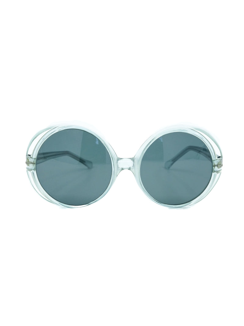 1970s Blue Space Age Sunglasses Sunglasses arcadeshops.com