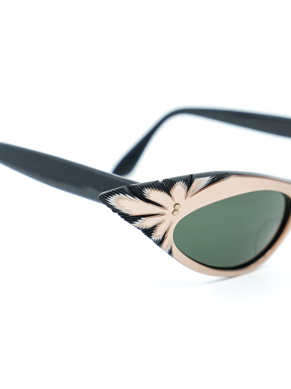 1950s Bronze Cat Eye Sunglasses Accessory arcadeshops.com