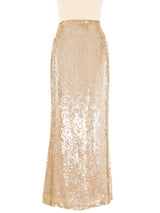 Badgley Mischka Sequin Maxi Skirt Dress arcadeshops.com