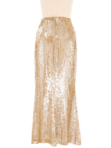 Badgley Mischka Sequin Maxi Skirt Dress arcadeshops.com