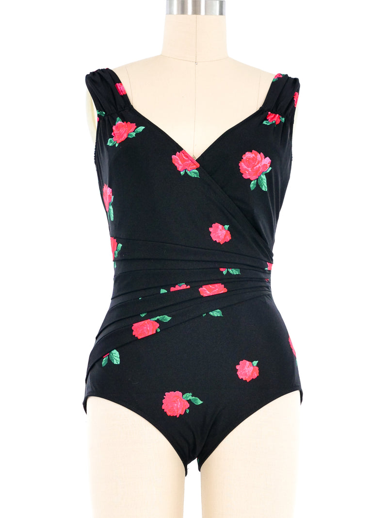 Gottex Rose Printed Swimsuit Suit arcadeshops.com