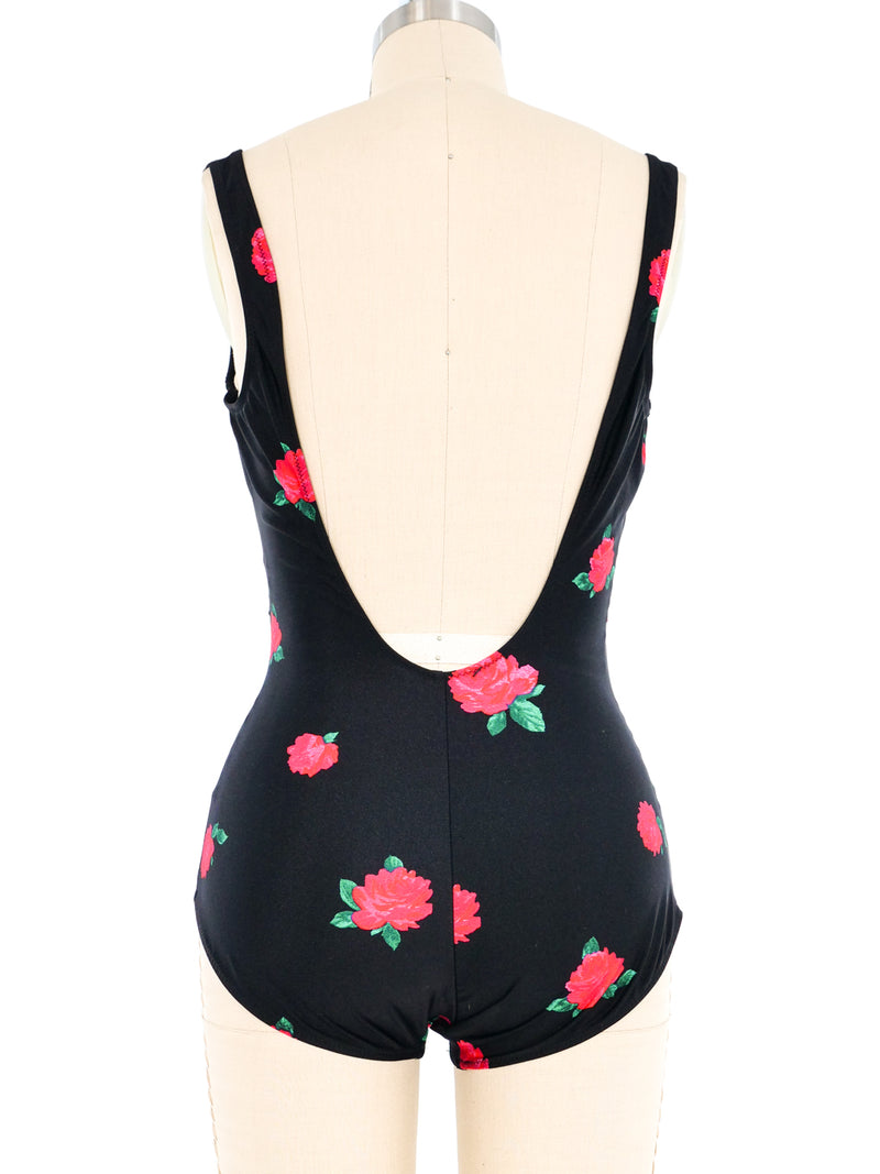 Gottex Rose Printed Swimsuit Suit arcadeshops.com