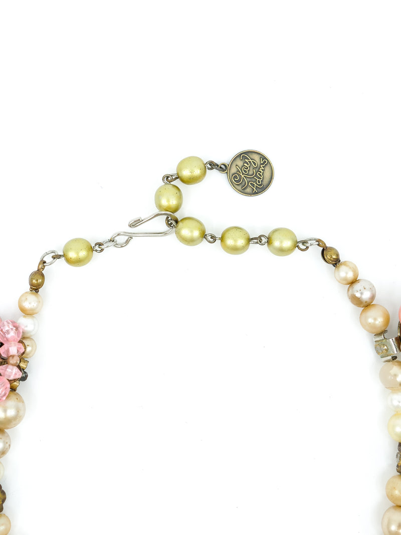 Art To Wear Beaded Flower Necklace Jewelry arcadeshops.com