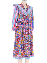 Diane Freis Neon Psych Print Dress Dress arcadeshops.com