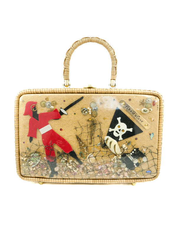 Pirate's Cove Wicker Basket Bag Accessory arcadeshops.com