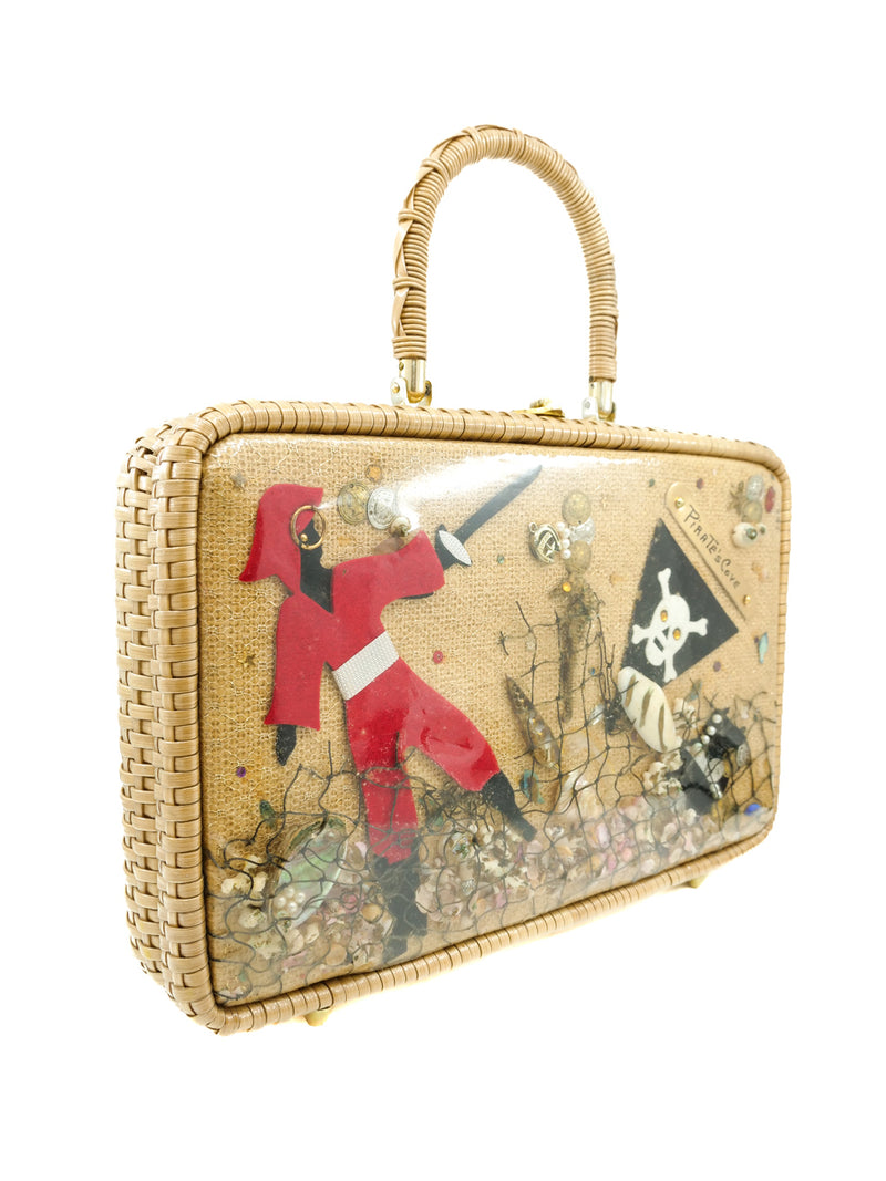 Pirate's Cove Wicker Basket Bag Accessory arcadeshops.com