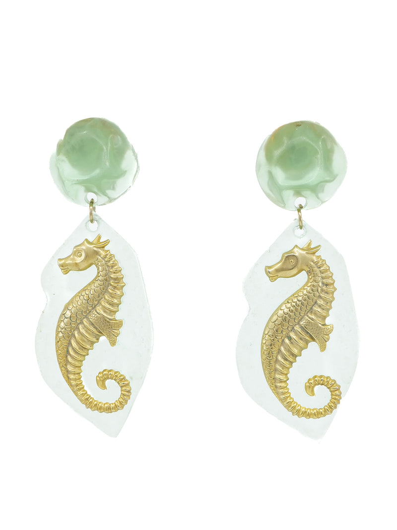 Seahorse Resin Earrings Jewelry arcadeshops.com