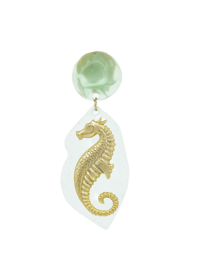 Seahorse Resin Earrings Jewelry arcadeshops.com