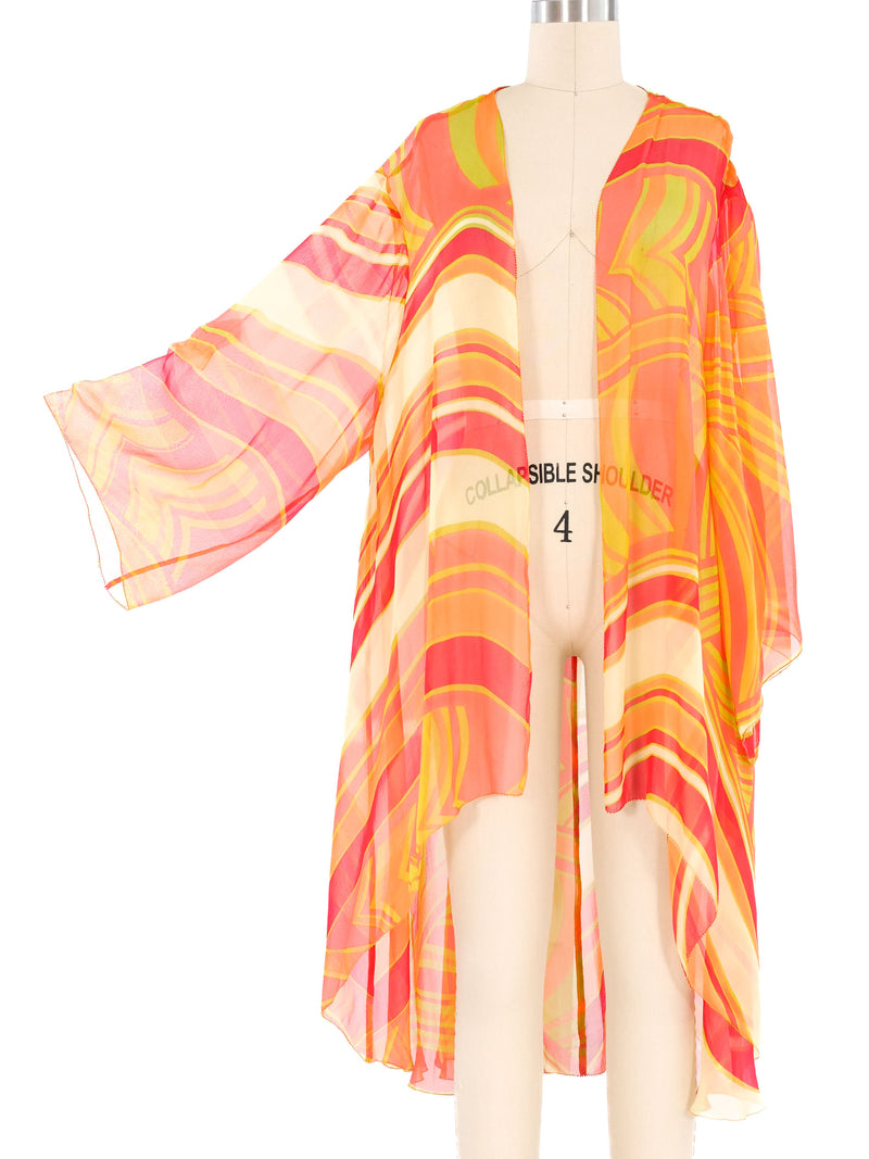 Abstract Silk Kimono Jacket arcadeshops.com