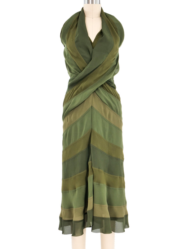 Junya Watanabe Comme des Garcons Paneled Halter Dress Dress arcadeshops.com