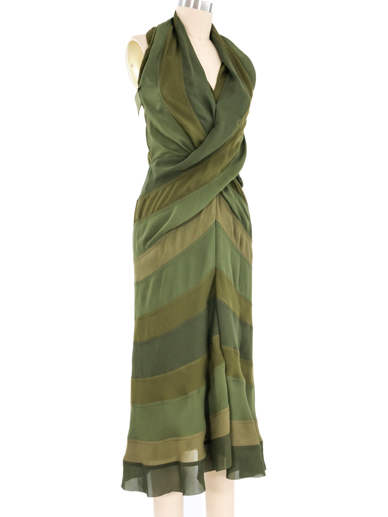 Junya Watanabe Comme des Garcons Paneled Halter Dress Dress arcadeshops.com