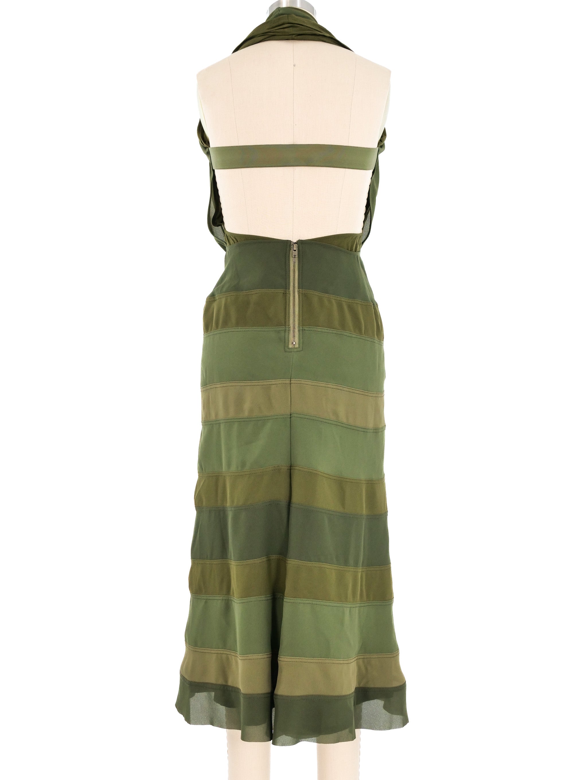 Junya Watanabe Comme des Garcons Paneled Halter Dress