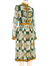 Anne Fogarty Printed Chiffon Dress Dress arcadeshops.com