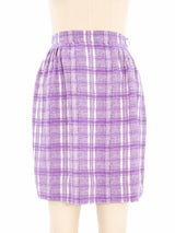 Valentino Lavender Plaid Skirt Ensemble Suit arcadeshops.com