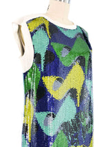 Lanvin Sequin Shoe Print Shift Dress Dress arcadeshops.com