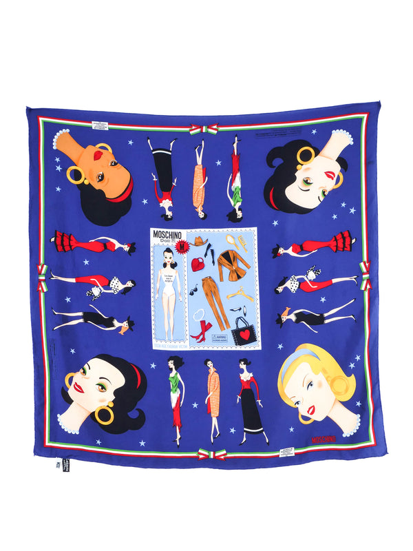 Moschino Doll Silk Scarf Accessory arcadeshops.com