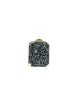 Black Druzy Stone Earrings Jewelry arcadeshops.com