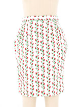 Yves Saint Laurent Rose Print Skirt Suit Suit arcadeshops.com